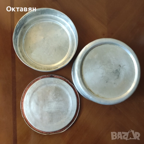 Стара алуминиева мярка, кутия за храна, снимка 2 - Кутии за храна - 52745721