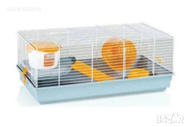 Клетка за хамстери Дъфи Бианка - 45 / 27 / 34см, снимка 3 - За гризачи - 51213461