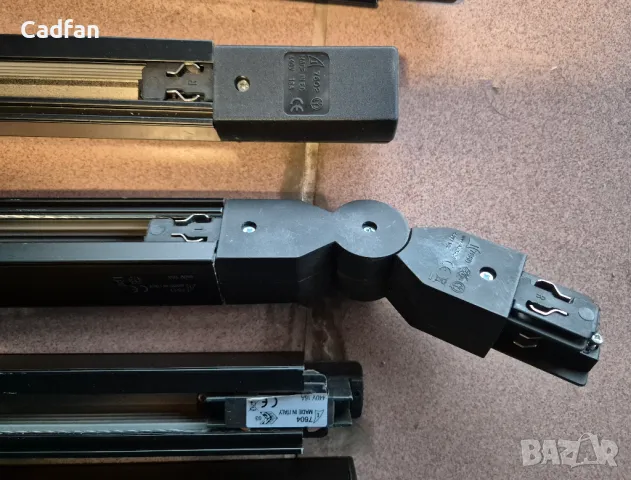 Трифазна тоководеща шина за открит монтаж черна 400V, снимка 4 - Лед осветление - 50125542