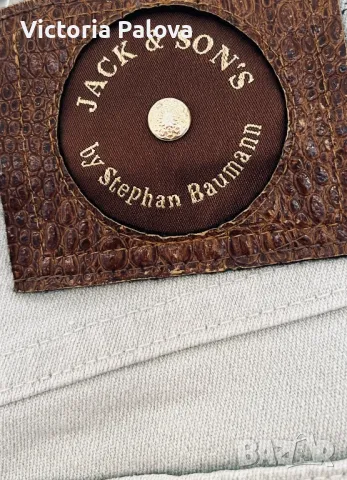 Модерни светли дънки  Италия  JACK & SON’S BY STEPHAN BAUMANN, снимка 3 - Дънки - 49112824