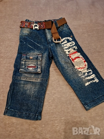 2-3г 98см Панталон тип дънки, сини, без следи от употреба 