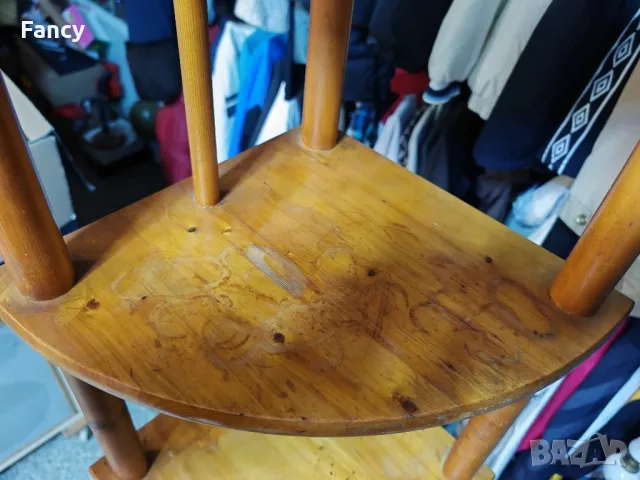 Ъглова етажерка, чам 170 см, снимка 7 - Етажерки - 49199657