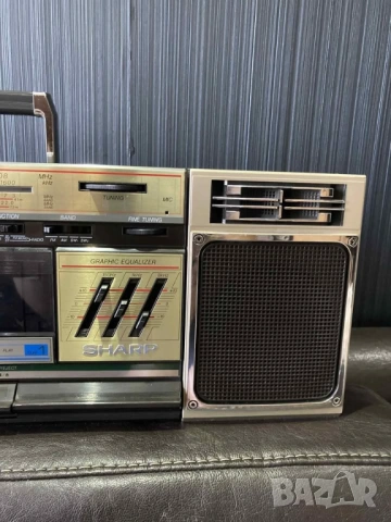 SHARP WF-339Z(G) gold edition VINTAGE RETRO BOOMBOX Ghetto Blaster радио касетофон, снимка 5 - Радиокасетофони, транзистори - 54016395