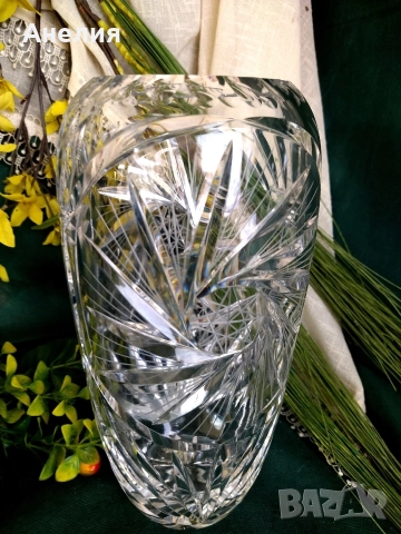 Кристална ваза чудна, снимка 2 - Вази - 52809527
