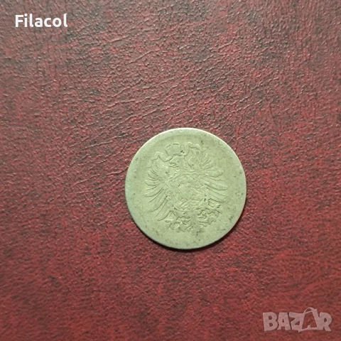 Германия Империя 10 пфенига 1876 година , снимка 2 - Нумизматика и бонистика - 52920089