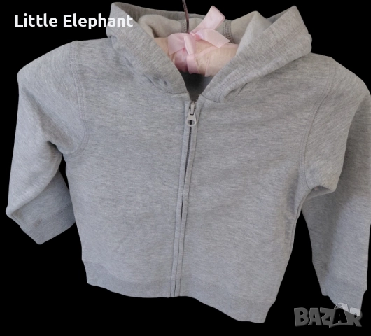 Суитчер за 3-4 год момиченце светло сив,plein,Англия/нов