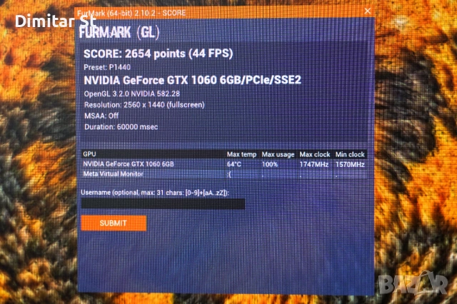 MSI GeForce GTX 1060 GAMING X 6G, снимка 12 - Видеокарти - 54020602