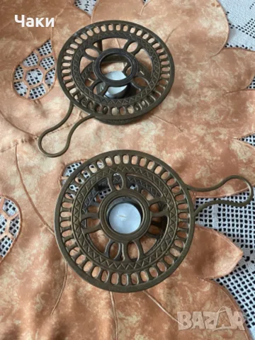 Свещник Месинг 80 €, снимка 2 - Декорация за дома - 56205382