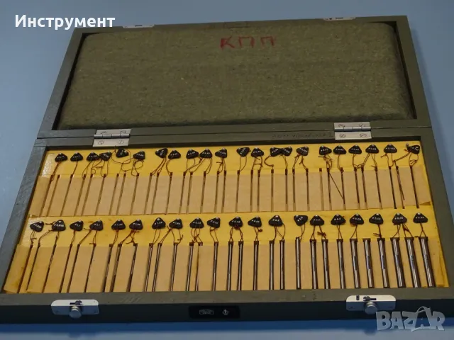 Комплект цилиндрични калибри за резба(телчета) Carl Zeiss Jena DDR Ф0.17-Ф6.35mm