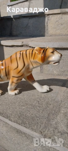 Статуетка Тигър Royal Dux, снимка 2 - Статуетки - 50968490