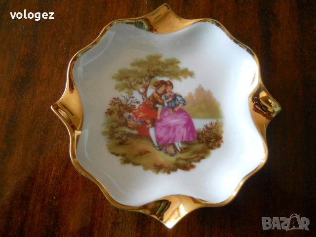 Порцеланови чинийки "Limoges" Франция, снимка 5 - Други ценни предмети - 49272657