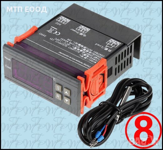 Терморегулатор до 110C в корпус, температурен контролер, температура регулиране, NTC, градуса, снимка 9 - Друга електроника - 42422459