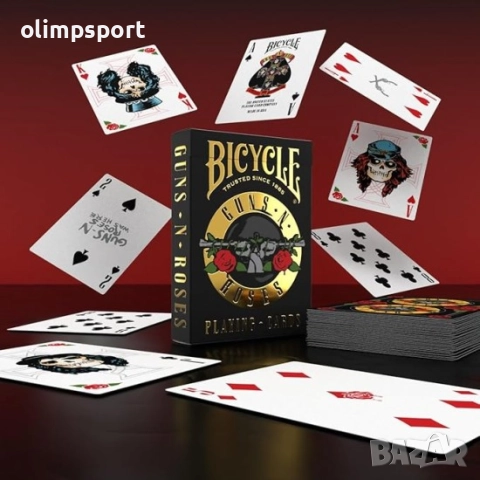 Карти за игра Bicycle Guns N' Roses нови, снимка 6 - Карти за игра - 52172689
