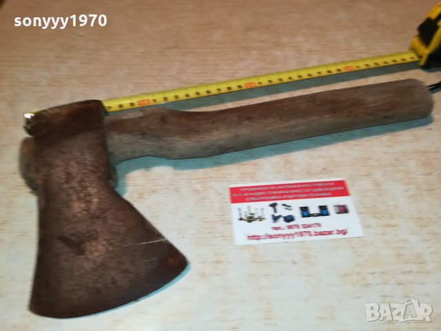 немска брадва/топор 35х16см 1709211936, снимка 10 - Антикварни и старинни предмети - 34167565