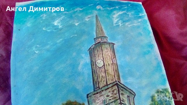 Хлебаров маслена картина кулата Свищов , снимка 7 - Картини - 42894363