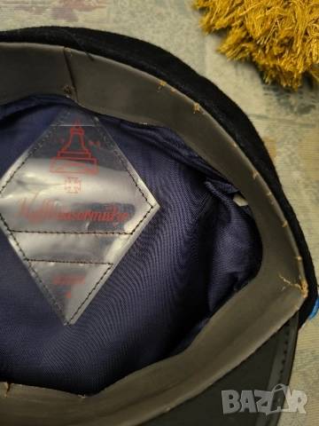 Стара немска военна фуражка , снимка 5 - Антикварни и старинни предмети - 51518120