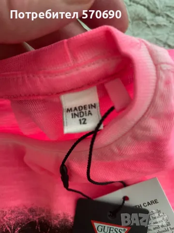 Детска блуза Guess 12 г., снимка 4 - Детски тениски и потници - 49687085