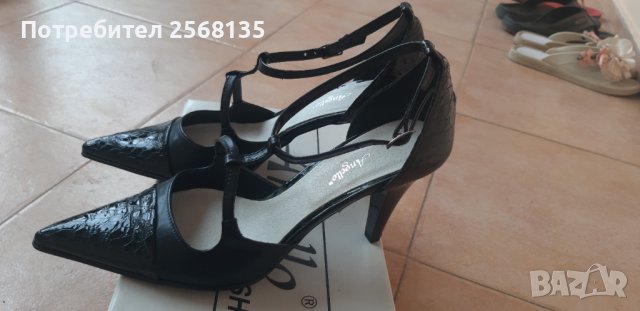 Красиви Обувки Естествена Кожа и Естестен Крок Лак! НОВИ! №36, снимка 6 - Дамски обувки на ток - 42088730