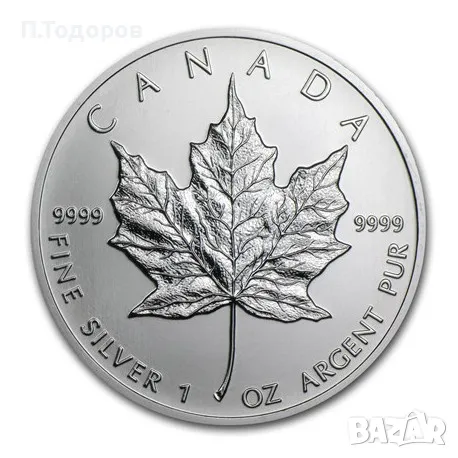 1 oz Сребро Кленов лист - 2001, снимка 1