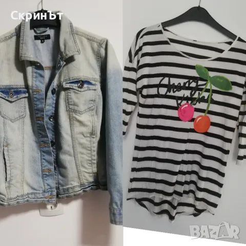 Яке деним + Блуза, снимка 1