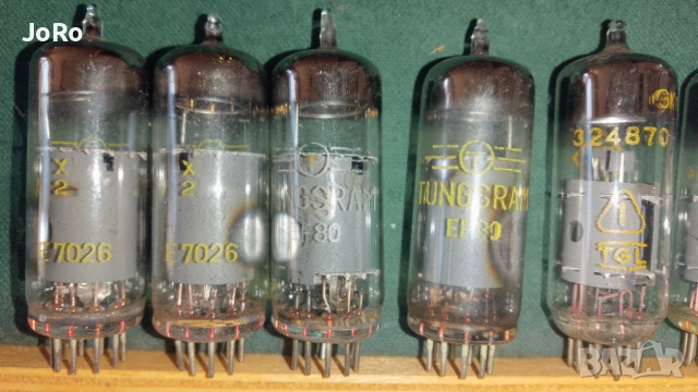 Радиолампи EF80 изходни пентоди RFT,Tungsram , Telam 111броя. 