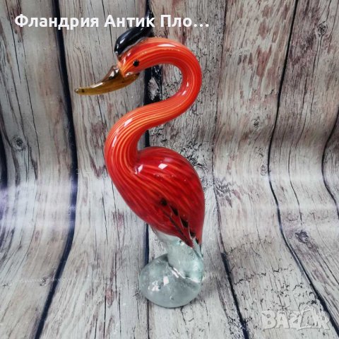 Стъклопластика - Фламинго, снимка 2 - Статуетки - 42906095