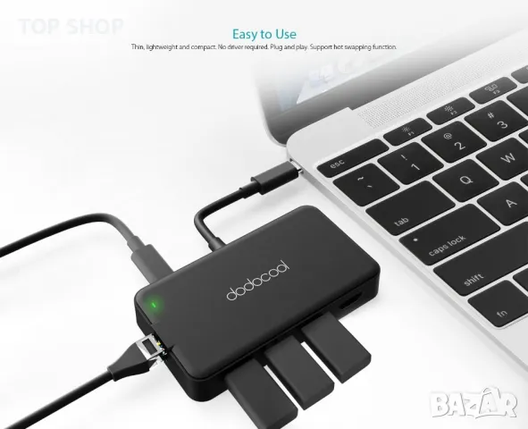 Мултифункционален USB-C хъб 7 в 1, снимка 3 - Друга електроника - 48747680