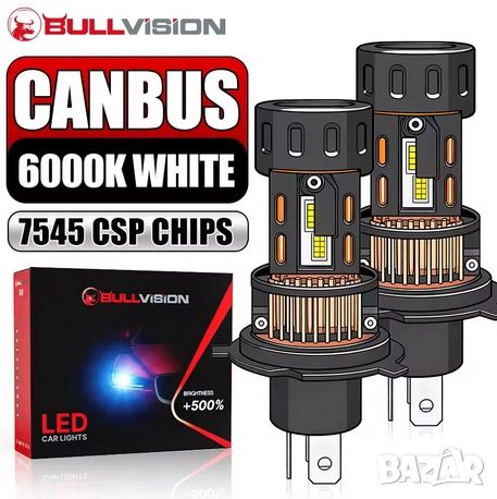 Диодни крушки H4  с вграден вентилатор