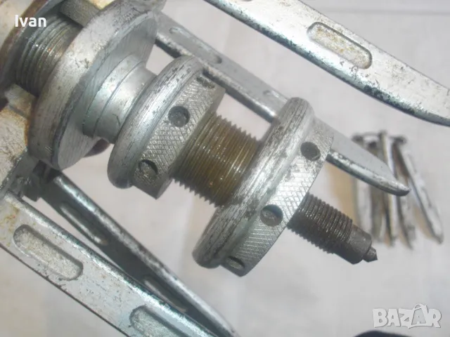 NEXUS СКОБА ЗА ВАДЕНЕ ЧЕРУПКИ ЛАГЕРИ ПЕТРАМЕННА Старо качество масивна с 5 резервни рамена, снимка 16 - Други инструменти - 47876180