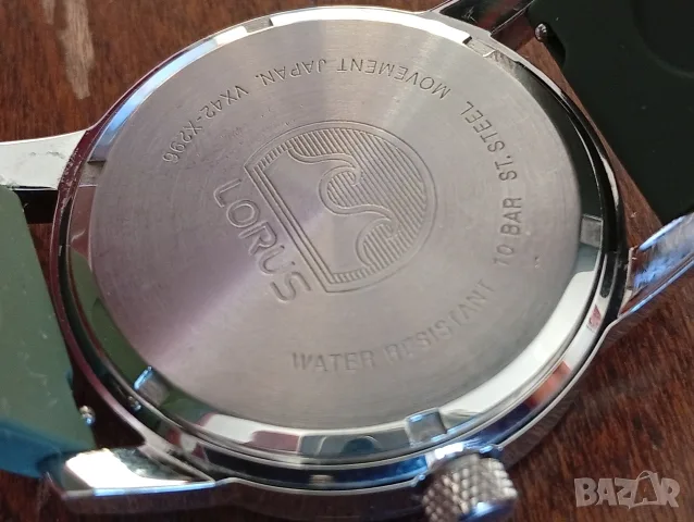 🇯🇵 LORUS Мъжки часовник с японски механизъм SEIKO VX42E, нова японска батерия и нова каишка , снимка 4 - Мъжки - 56215294