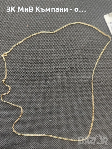 Златен синджир 1.08гр 52см, снимка 3 - Колиета, медальони, синджири - 53324167