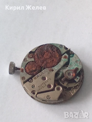 Механизъм с циферблат от стар ръчен часовник 52111, снимка 4 - Мъжки - 52260858