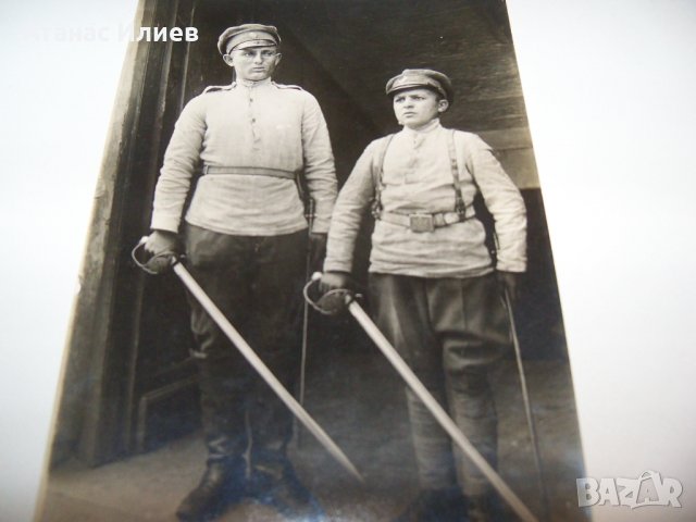 Стара снимка-картичка военни от 1922г., снимка 2 - Други ценни предмети - 38428554