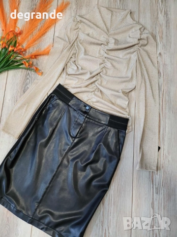 Кожена пола 36,38,40,42 С,М, Л, Хл размер