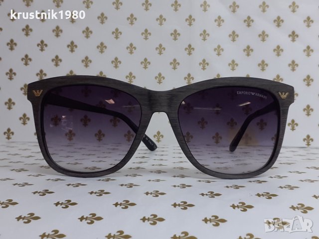    A 36 Унисекс слънчеви очила с дървесна рамка в модерно кафеникав цвят,метални дръжки , снимка 3 - Слънчеви и диоптрични очила - 35215276