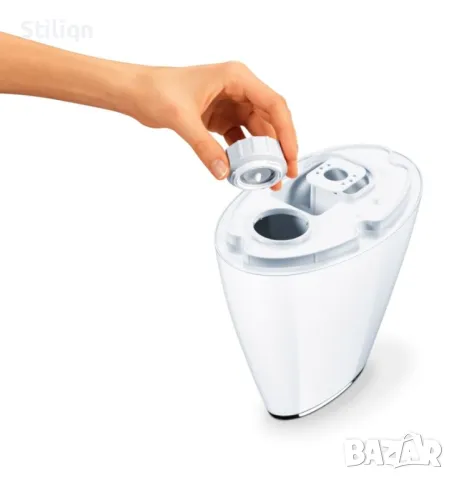 Овлажнител на въздух Beurer LB 37, Капацитет 2 л., Автоматично изключване, 2 Нива, Нощен режим, Бял, снимка 3 - Друга електроника - 49022383