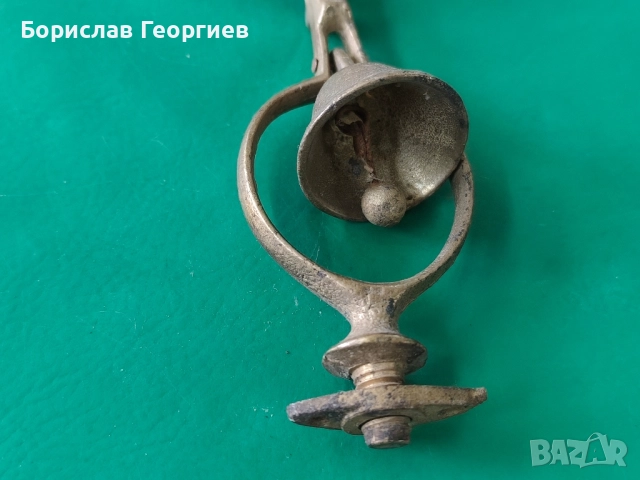 ЗВЪНЧЕ КАМБАНКА НАКИТ ЗА КОН СБРУЯ СТАРИННА БРОНЗ ОРЕЛ АПЛИКАЦИЯ, снимка 3 - Антикварни и старинни предмети - 52477769