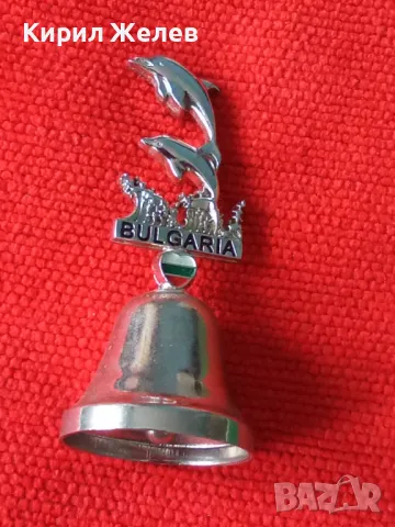 СРЕБРИСТА ФИГУРАЛНА КАМБАНКА - ДЕЛФИН СУВЕНИР БЪЛГАРИЯ 21296, снимка 8 - Други ценни предмети - 38139017
