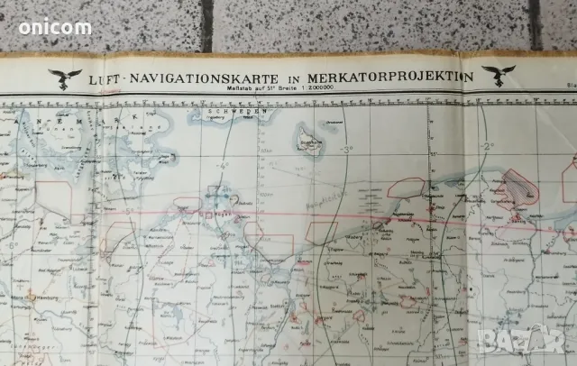 Карта на LUFTWAFFE -1938 г.