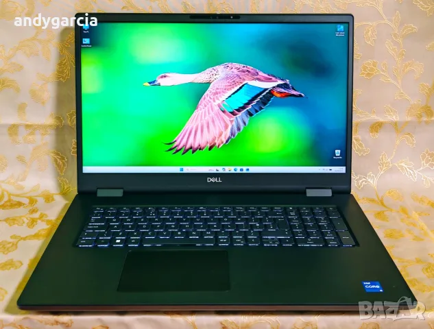 Dell Precision 7770/Intel Core i5-12600HX/16GB RAM/512GB NVMe/Intel UHD/17.3 FHD IPS 100% DCI-P3, снимка 2 - Лаптопи за работа - 55847805