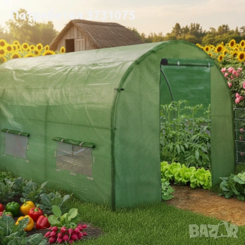 Компактна оранжерия - 3 х 2 х 2м, снимка 2 - Оранжерии - 54325789