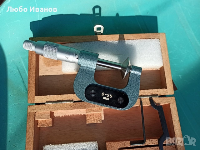 Микрометър TESA  0 - 25 mm , снимка 4 - Измервателни инструменти - 52624047