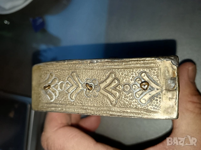 Продавам стар Османски сребърен фишеклък, снимка 3 - Антикварни и старинни предмети - 53274868