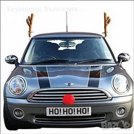 Забавна коледна украса за кола еленски рога, снимка 2 - Аксесоари и консумативи - 54356715