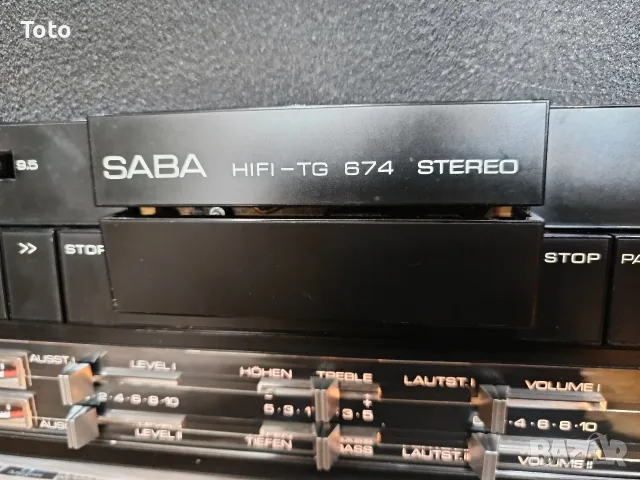 Магнетофон Saba 674, снимка 5 - Декове - 56505188