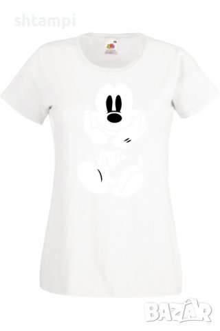 Дамска Тениска Mikey Mouse Smile,Изненада,Повод,Подарък,Празник, снимка 9 - Тениски - 37641552