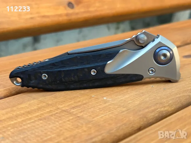 Microtech Socom Bravo Mini SE TitaniumCF bead blast std, снимка 7 - Ножове - 56433210