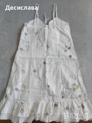 Лятна дамска рокля в бяло, снимка 2 - Рокли - 51383911