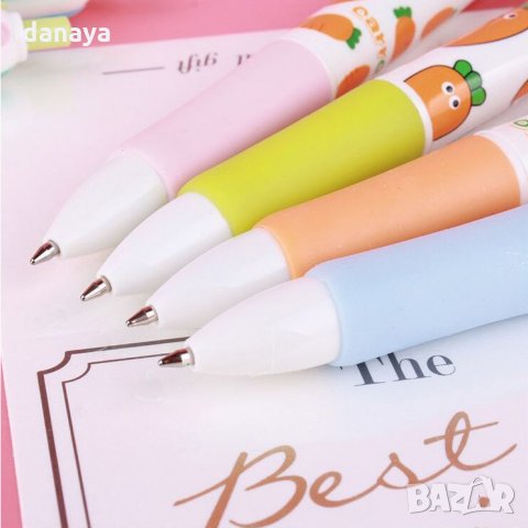 1689 Химикал с цветен принт Морковчета 4 цвята в 1, снимка 8 - Ученически пособия, канцеларски материали - 30574424