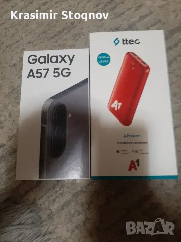 Samsung Galaxy A57 128GB Gray+Smart Watch Huawei GT 6 46mm Black Rubber, снимка 6 - Samsung - 55935594